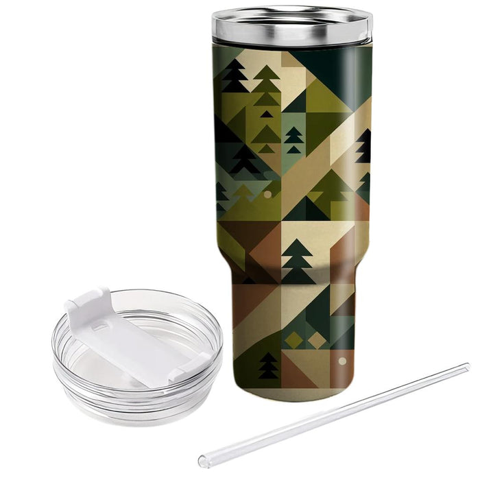 Geometric Forest  Custom Tumblers