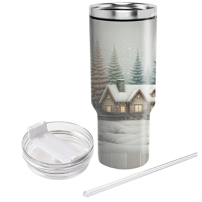 Winter Cozy Cabin Retreat Decorative Tumblers