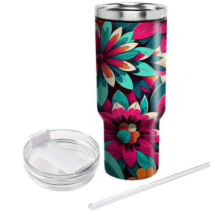 Kaleidoscope Flower Field  Unique Tumblers