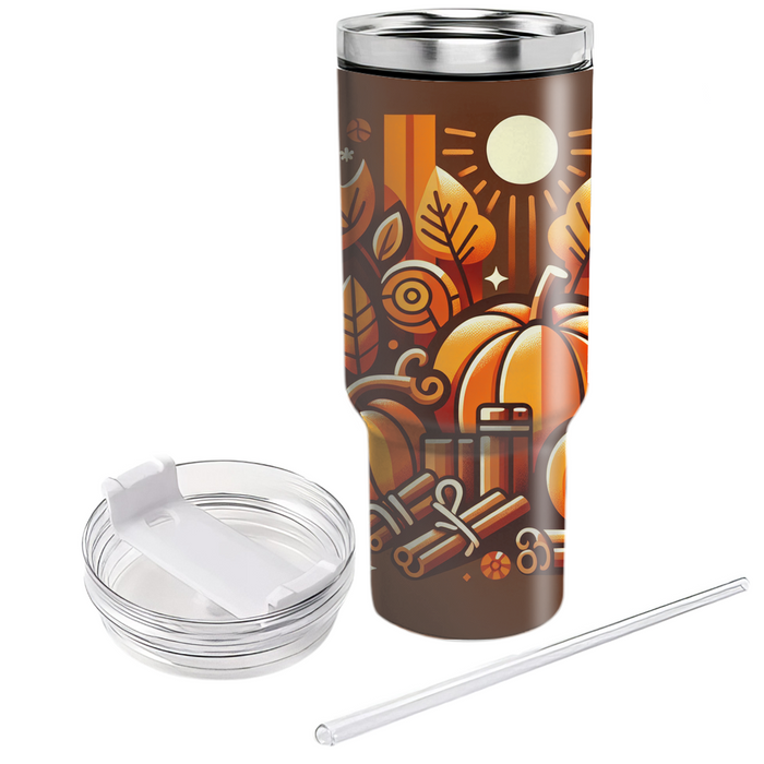 Autumn Pumpkin Spice Delight  Custom Tumblers