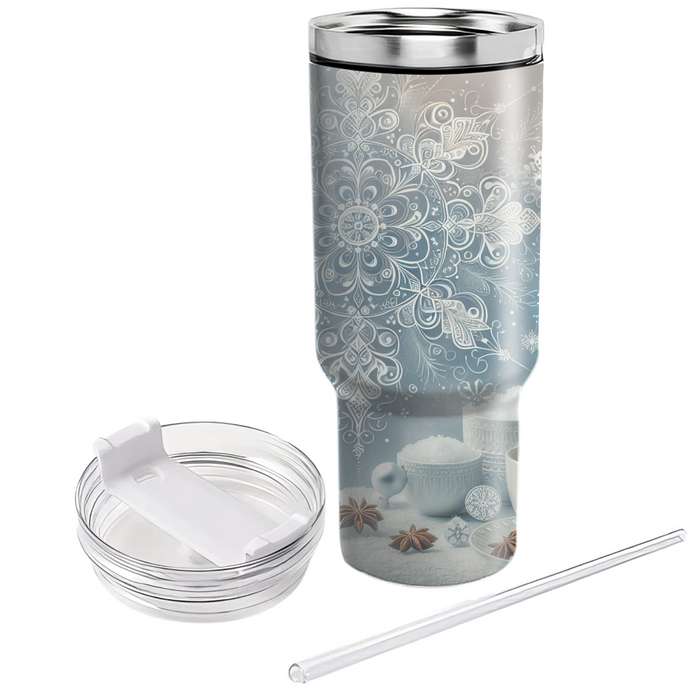 Winter Snowflake Elegance  Tumbler Cups