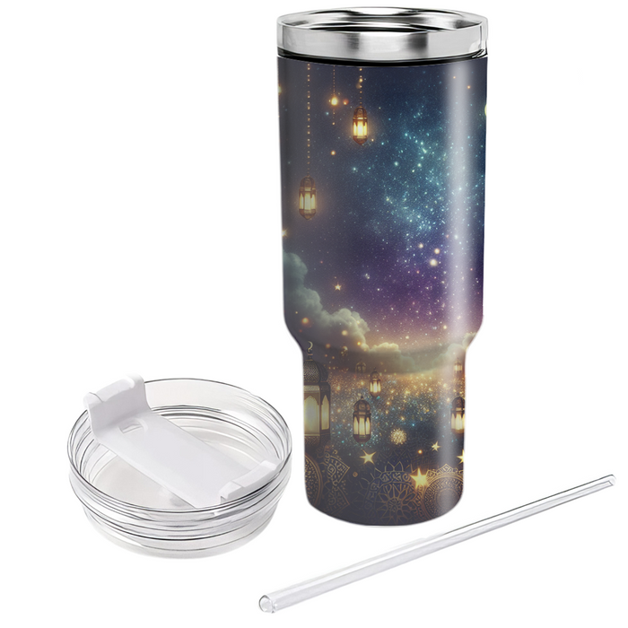 Starlit Eid Celebration Tumblers With Lids