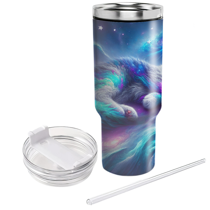 Galactic Cat Dreamscape  Decorative Tumblers