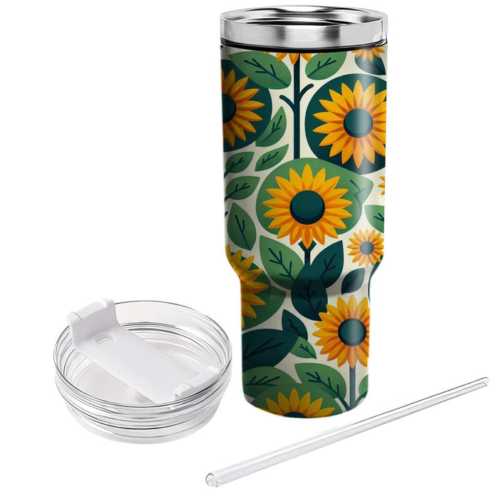 Sunflower Fields  Tumblers With Lids