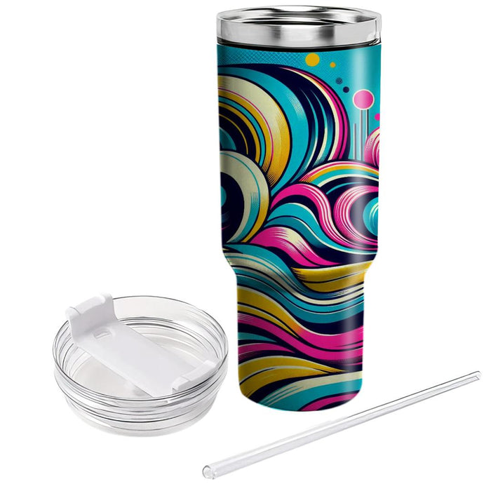  Wave  Tumblers With Lids