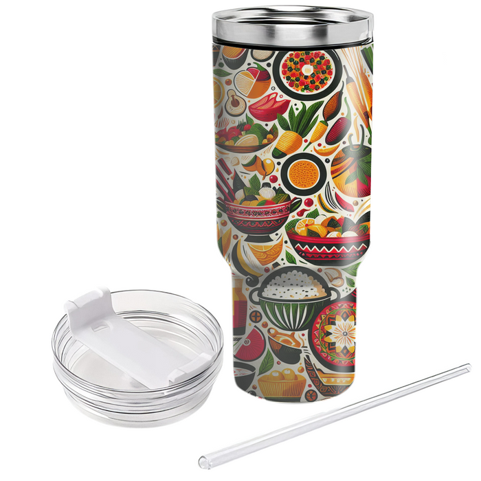 Flavors Of The World - International Cuisine Day  Decorative Tumblers