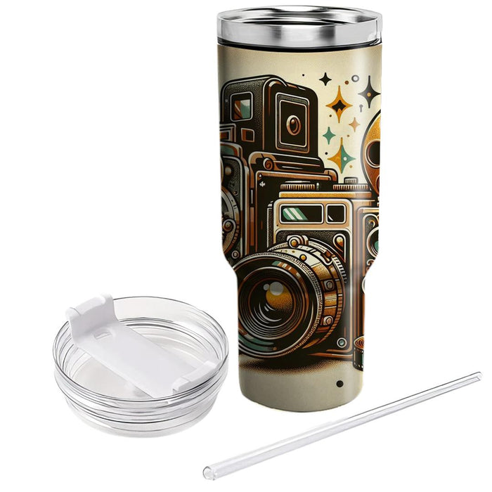 Vintage Film Camera  Tumbler Cups