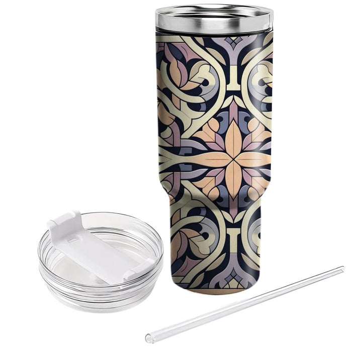 Symmetric Floral Lattice  Custom Tumblers