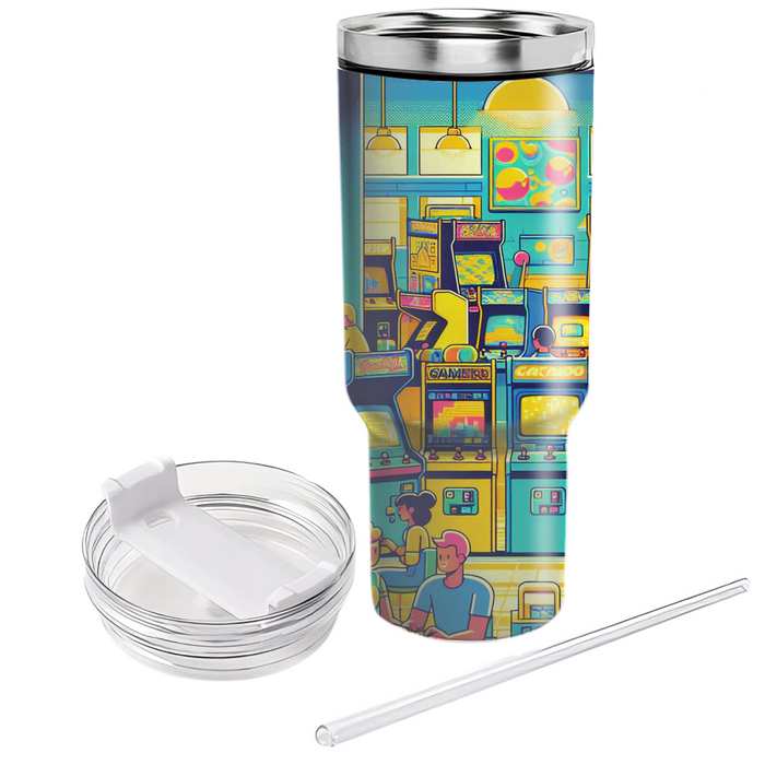 Neon Night Arcade Insulated Tumblers