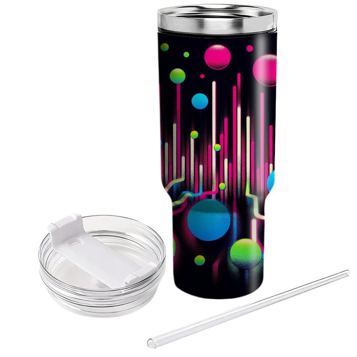 Synthpop Dots  Travel Tumblers