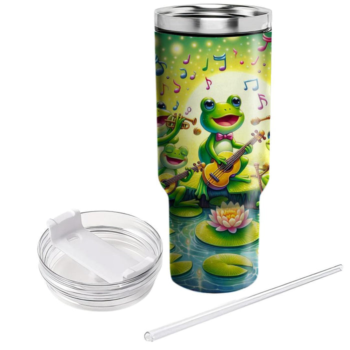 Whimsical Frog Symphony  Custom Tumblers