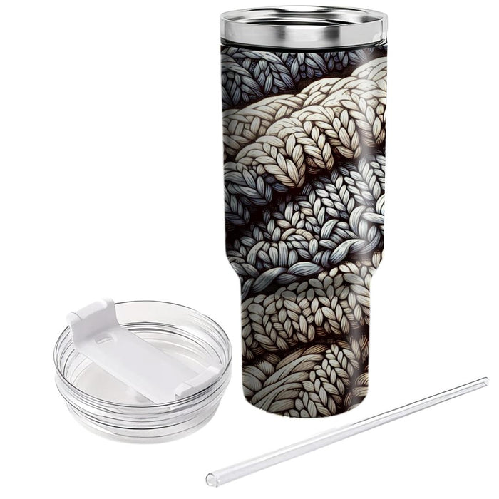 Winter Cozy Knit Tumblers With Lids