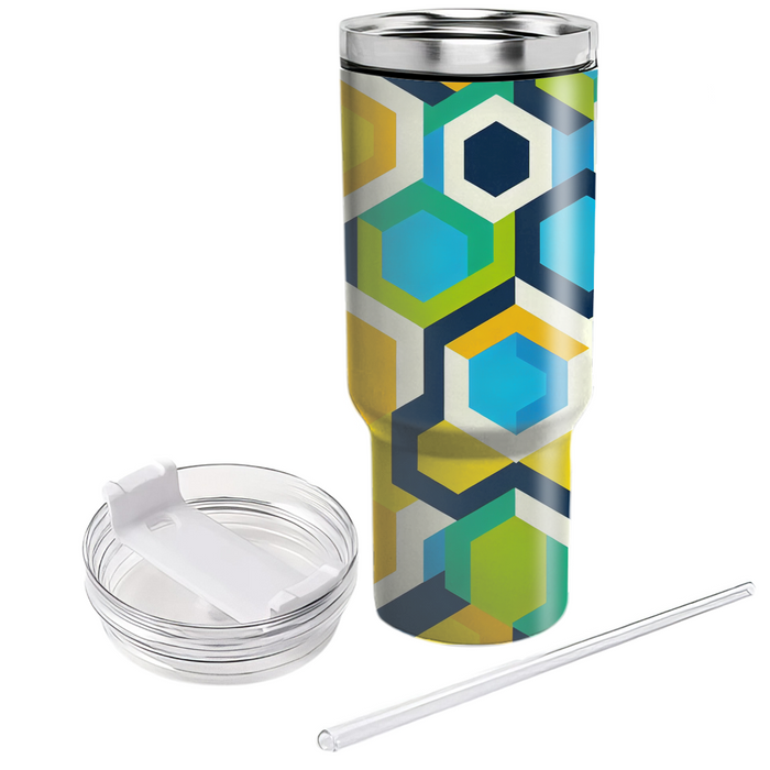 Bold Geometric Hexagons  Insulated Tumblers