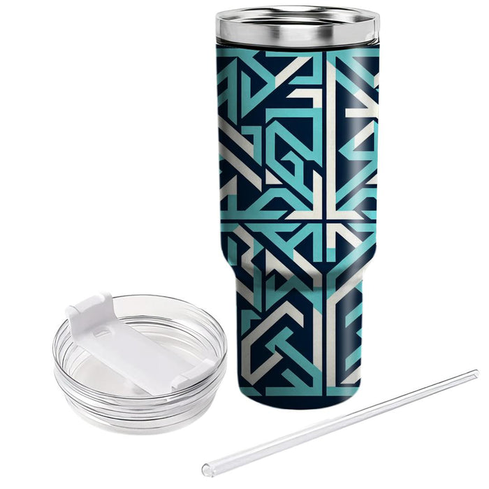 Triangular Maze Delight  Travel Tumblers