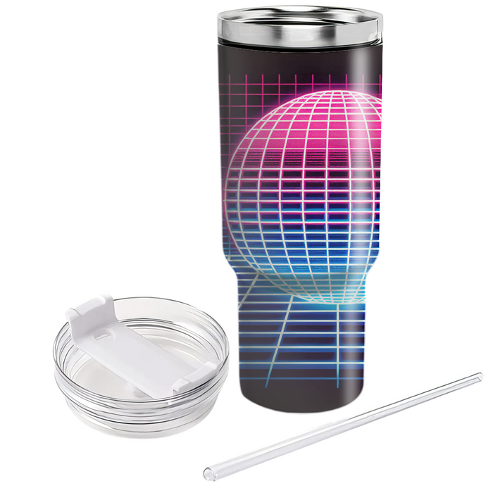 Futuristic Neon Grid  Tumbler Cups