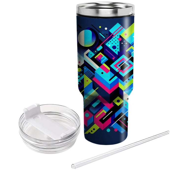 Geometric Graffiti Style  Unique Tumblers