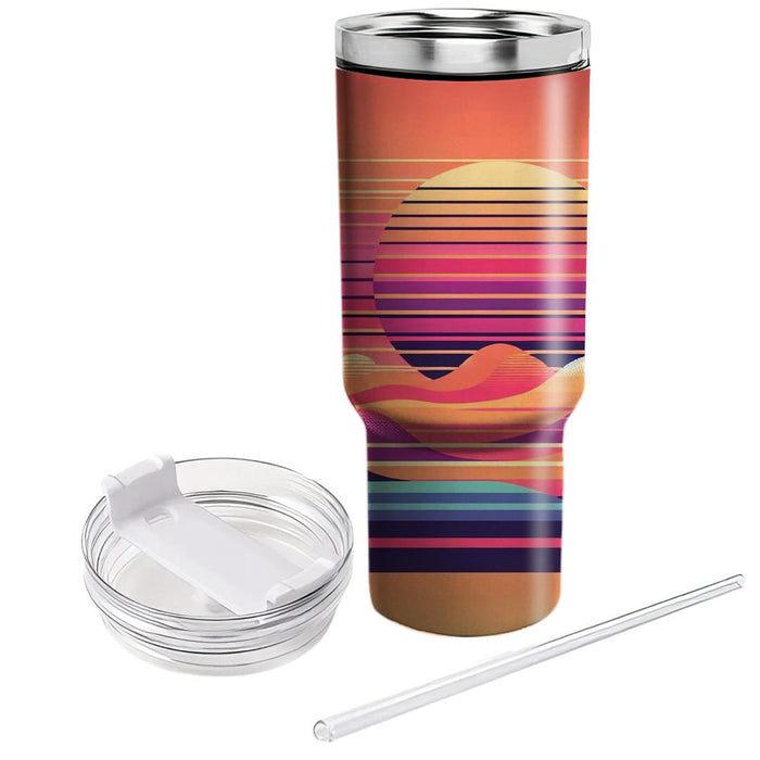 Sunset Spectrum Surreal Travel Tumblers