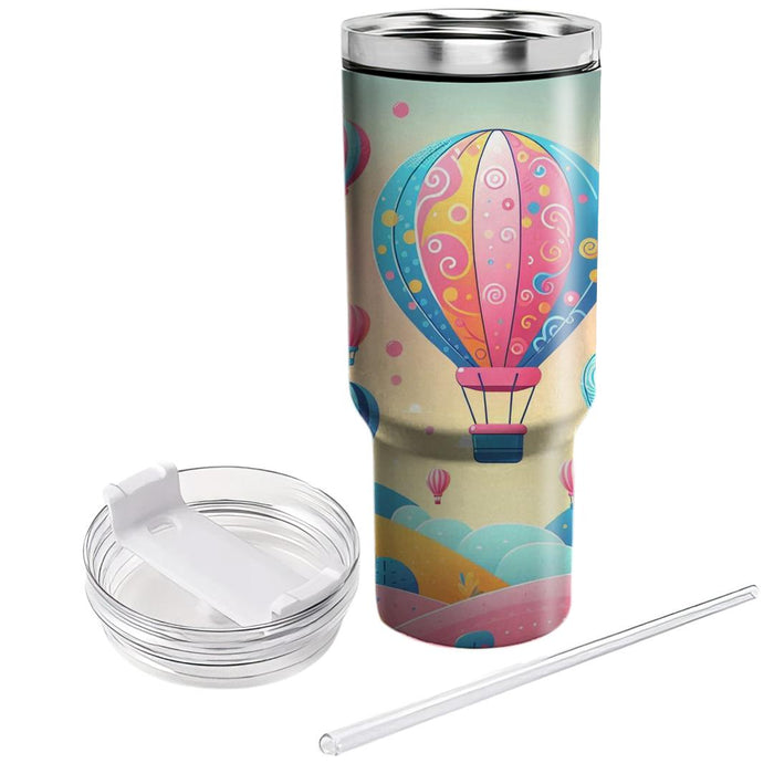 Whimsical Balloon Fiesta  Custom Tumblers