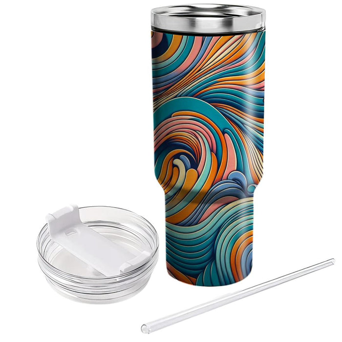 Nostalgic Retro Waves  Unique Tumblers