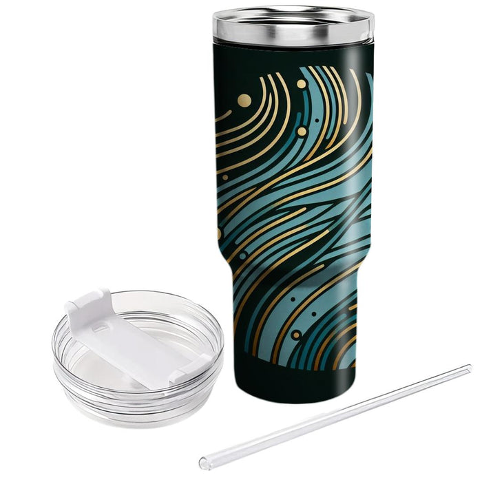 Artistic Abstract Lines  Custom Tumblers