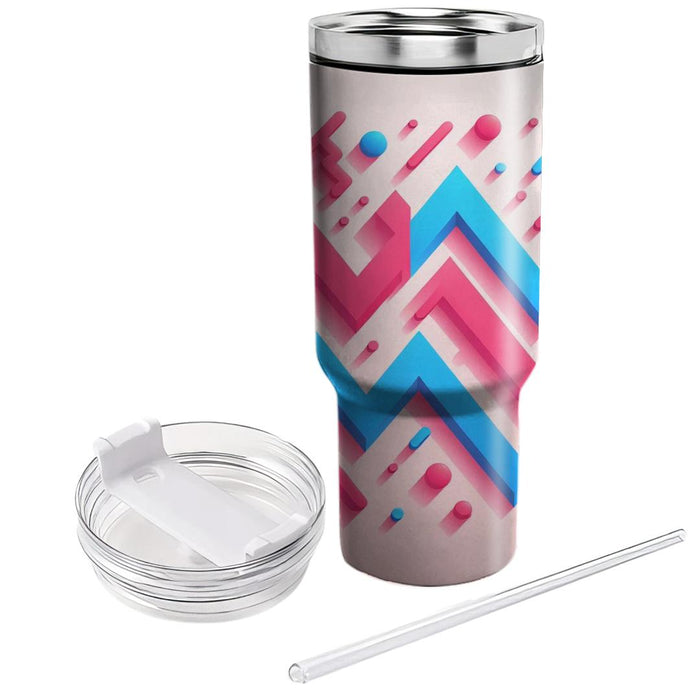 Zigzag Line Fusion  Tumblers For Gifts