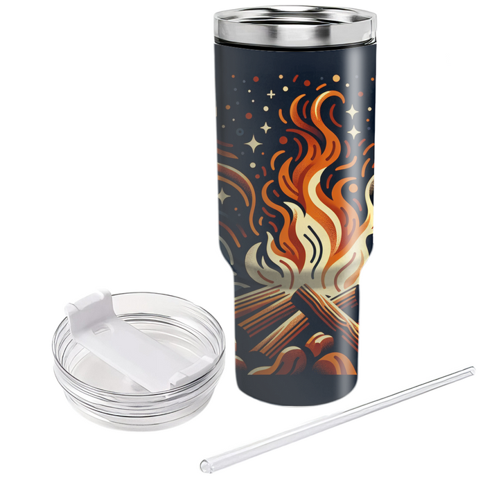 Autumn Bonfire  Travel Tumblers