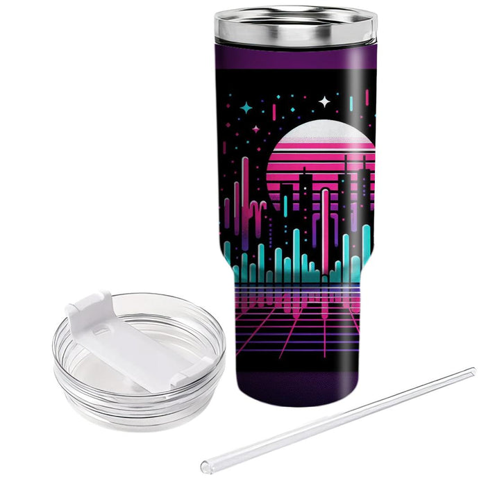 Synthwave Spectacle  Personalized Tumblers