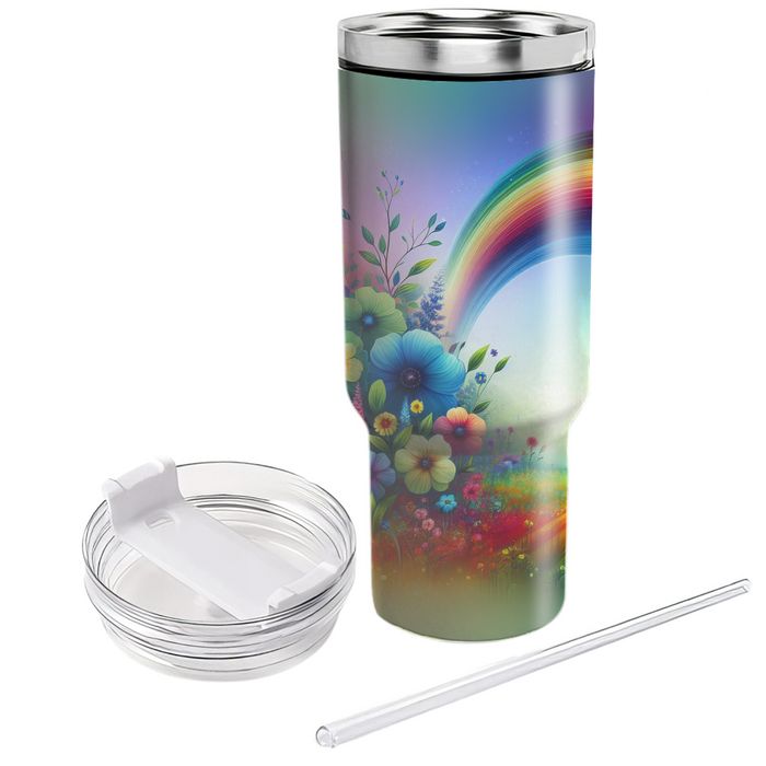 Spring Rainbow Dreams  Tumbler Cups