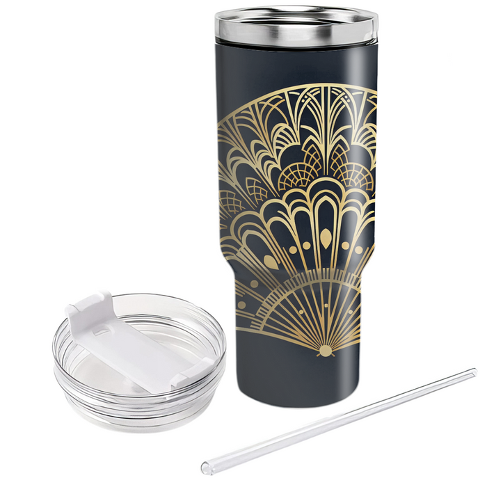 Art Deco Fan  Decorative Tumblers