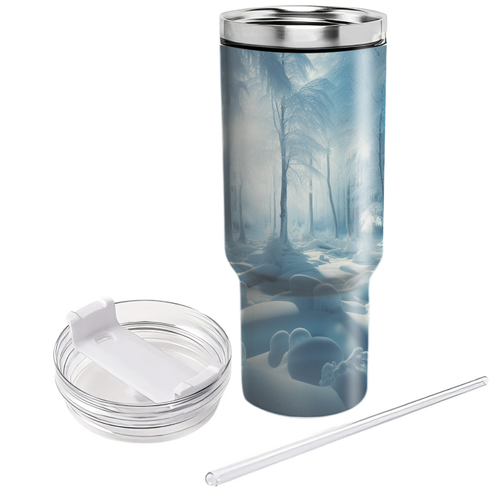 Winter Frosty Forest  Personalized Tumblers