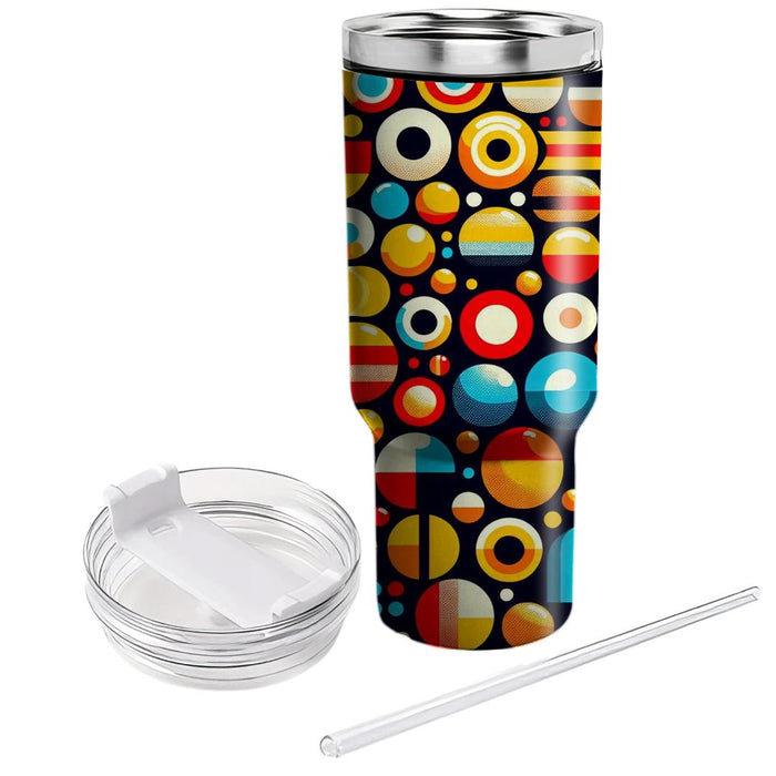 70s Groove Dots  Decorative Tumblers