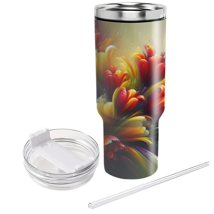 Vibrant Tulip Symphony  Custom Tumblers