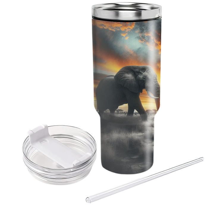 Majestic Elephant Journey  Tumblers For Gifts