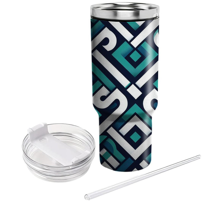 Twisted Diamond Mosaic  Insulated Tumblers