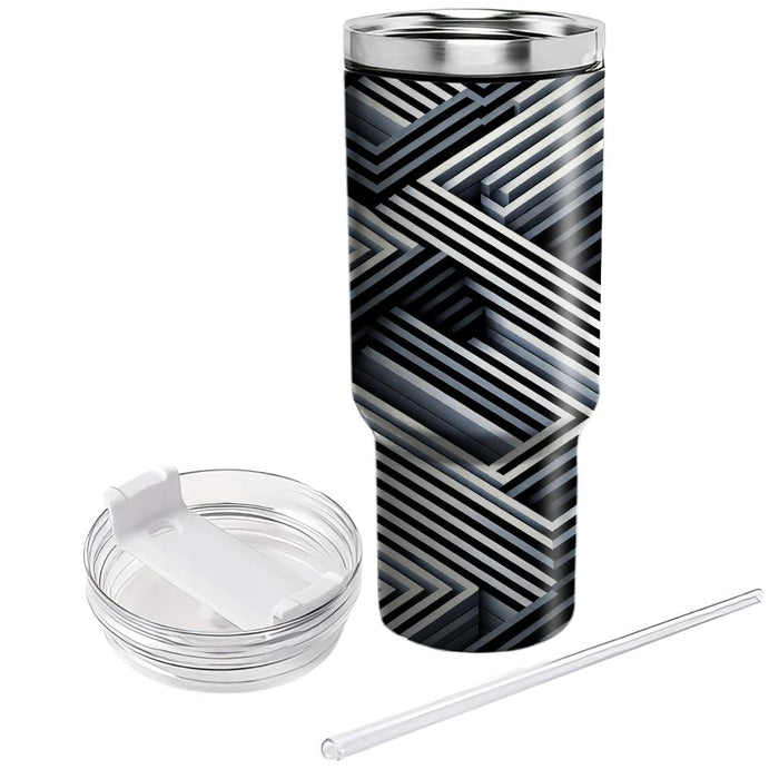 Sleek Modern Lines  Tumblers With Lids