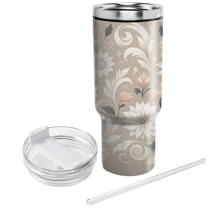 Elegant Lace Floral  Unique Tumblers