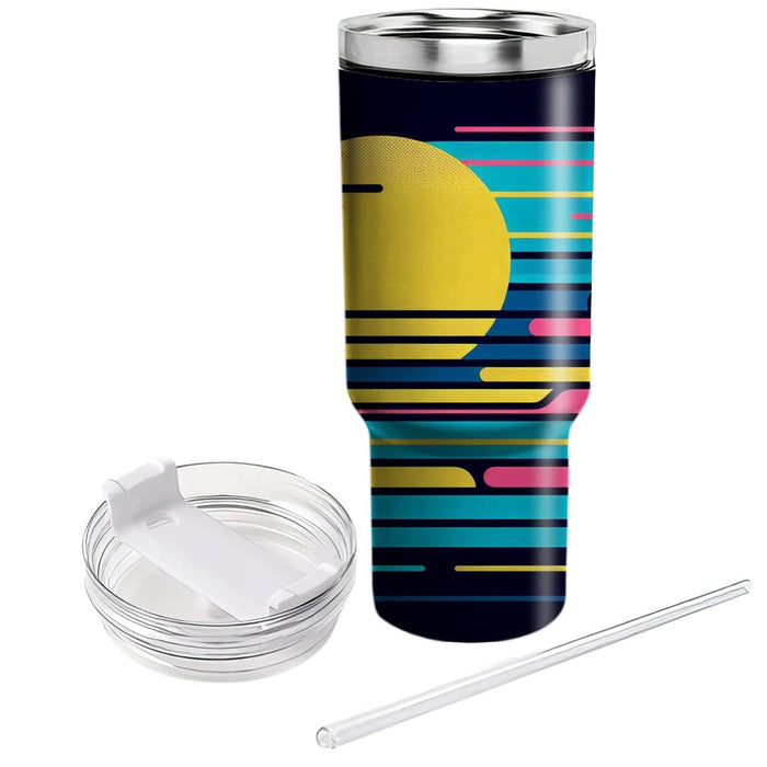 Bold Retro Lines  Unique Tumblers