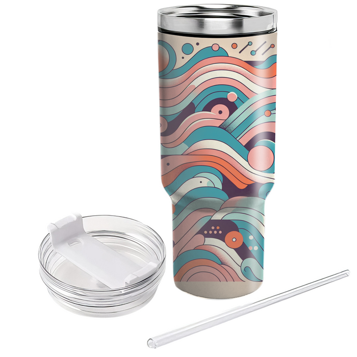 Vintage Vibe Waves  Custom Tumblers