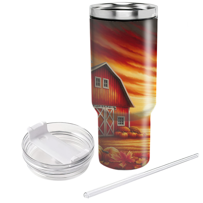 Autumn Rustic Barn  Travel Tumblers