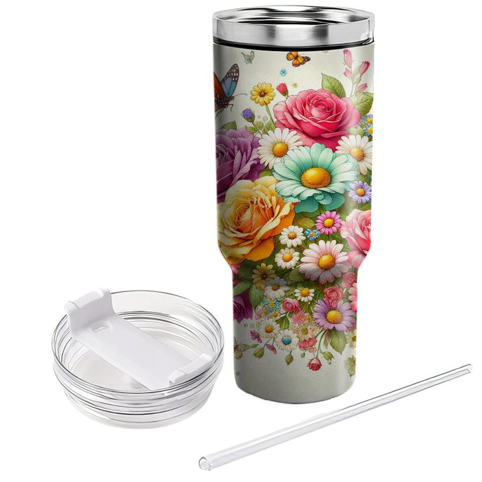 Whimsical Floral Dream  Unique Tumblers