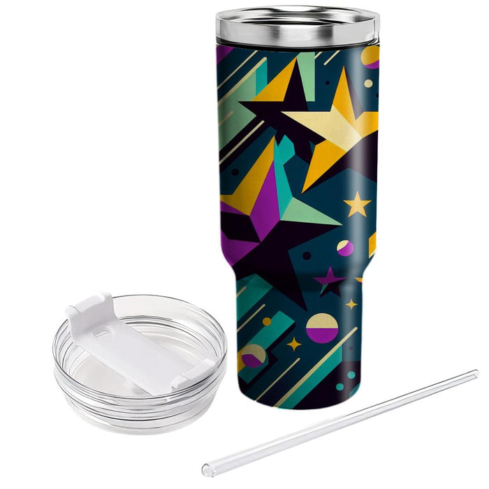 Geometric Retro Stars  Tumblers For Gifts