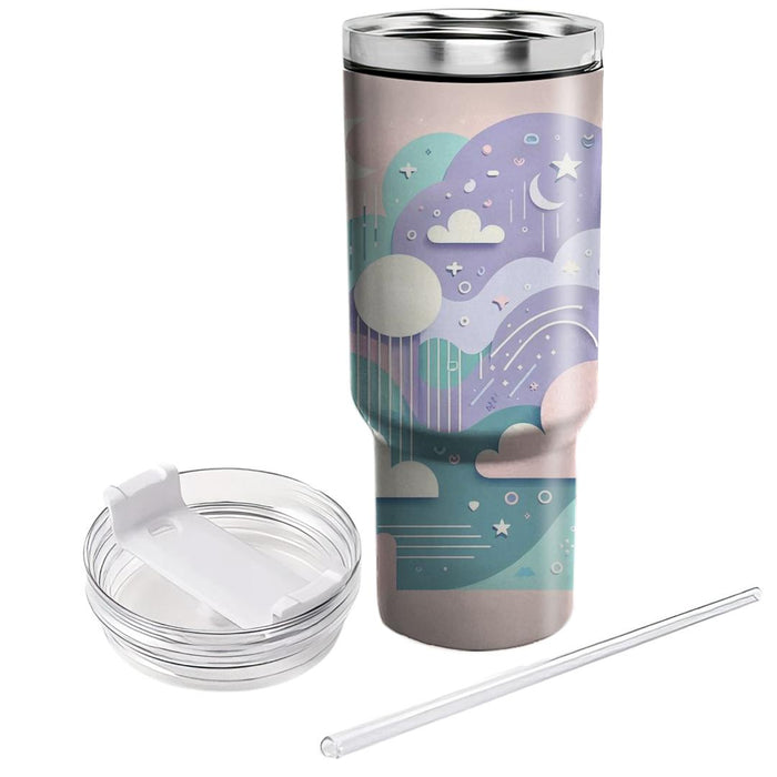 Retro Pastel Dreams  Decorative Tumblers