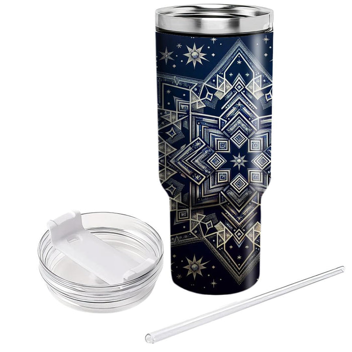 Starry Night Geometric  Tumblers For Gifts