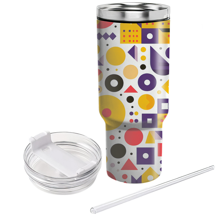 Funky Geometric Dots Custom Tumblers