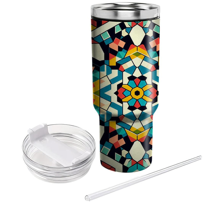 Vibrant Kaleidoscope Medley  Insulated Tumblers