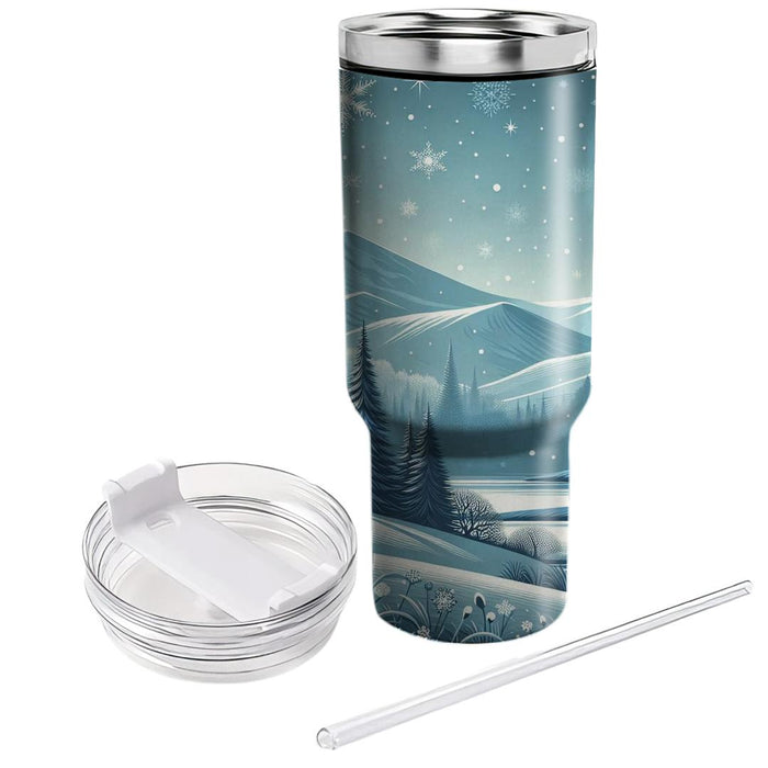 Winter Snowfall Serenity  Custom Tumblers