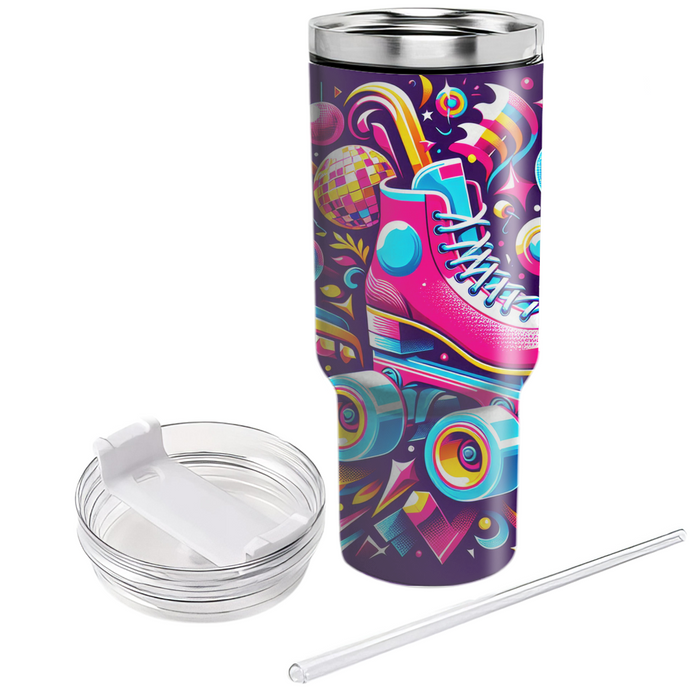 Bright 80s Roller Disco  Tumblers For Gifts