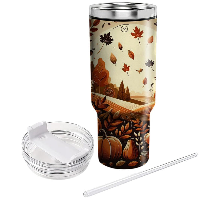 Autumn Harvest Treasures  Decorative Tumblers