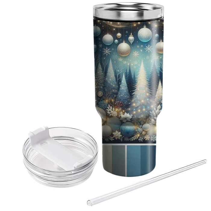 Winter Festive Forest  Tumblers With Lids