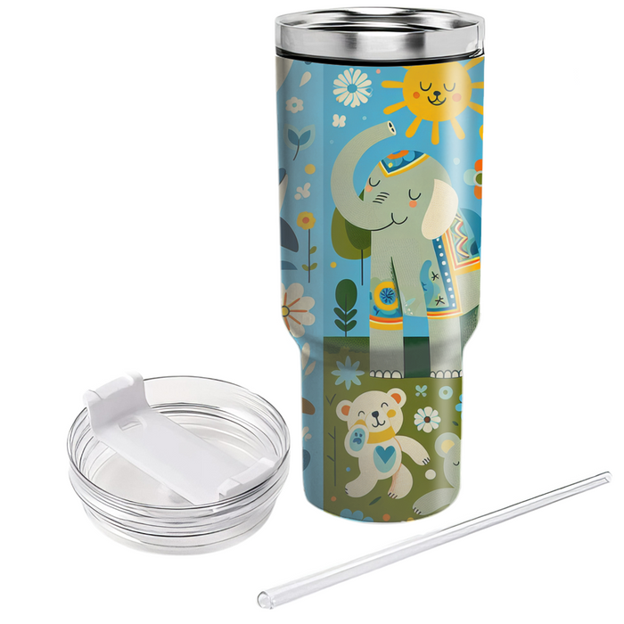 Whimsical Animal Friends Unique Tumblers